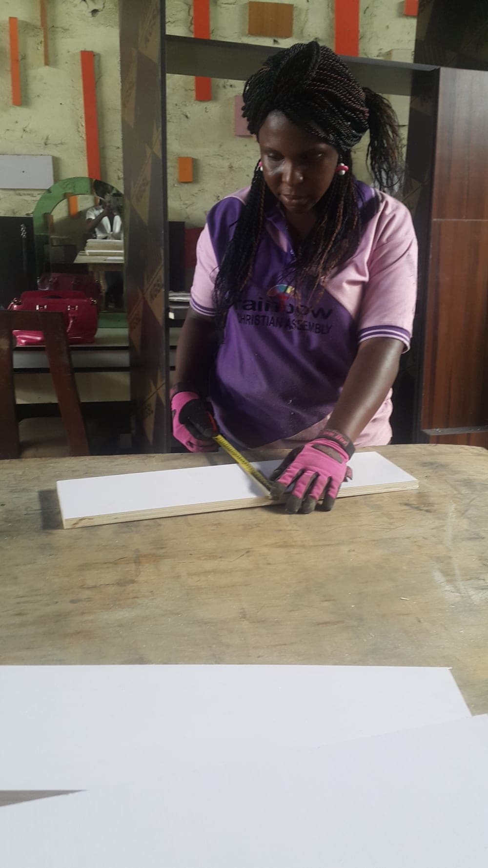 Nigerian MSME production team at work